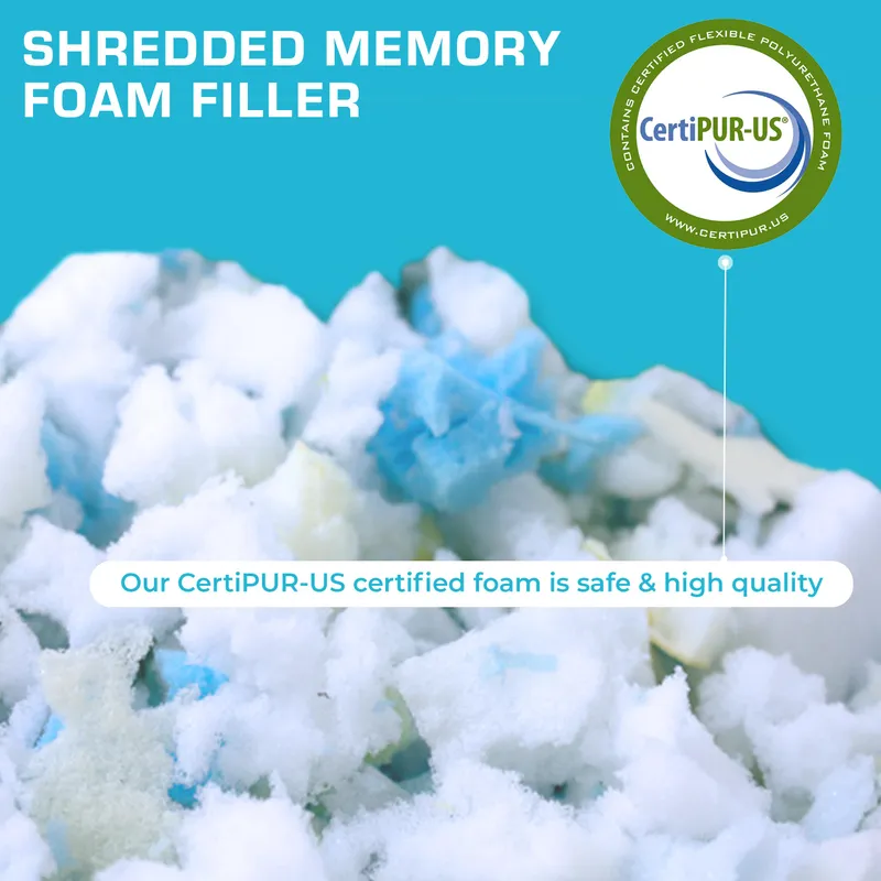 Xtreme Comforts Memory Foam Pillows Made in The USA - Queen Size, Slim Cooling Pillow for Sleeping on Side, Back & Stomach - Firm and Soft Bed Pillows — image 3