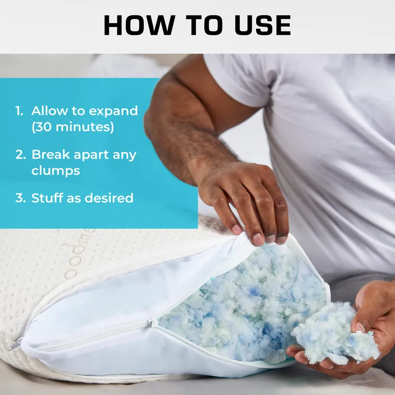 Xtreme Comforts Bean Bag Filler (5lbs) | Machine Washable Shredded Memory Foam Pillow Stuffing for Cushion, Couch, Bean Bag Refill Filling, Dog Beds, Stuffing For Stuffed Animals & Stuffing for Crafts — image 5